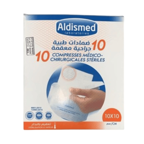 COMPRESSE STERILES ALDISMED 10x10cm