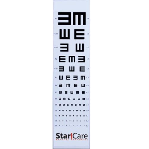ÉCHELLE OPTOMETRIQUE SIMPLE ANALPHABET